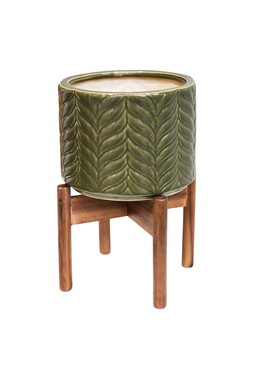 Aspen Chevron Olive Planter &pound;59.99
