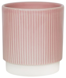 Athens Reactive Glaze Ribbed Planter Pink H11.5cm D11.5cm &pound;9.99, H13.5cm D13cm &pound;11.99