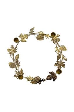 Autumn Wreath Candle Holder Centrepiece Gold &pound;34.99