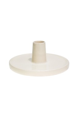BOWEN DINNER CANDLE HOLDER LINEN £10.99