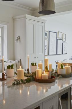 Bowen Dinner Candle Holder With Handle Moss &pound;14.99 2