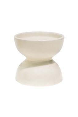 Bowen Pillar Candle Holder Linen H9cm D9cm &pound;7.99