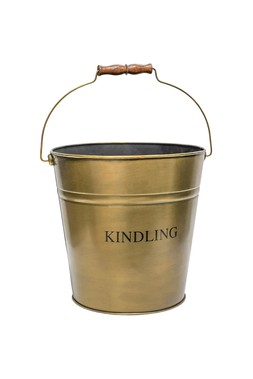 BRASS KINDLING BUCKET 30CM £44.99