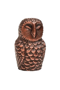 Cast Aluminium Owl Candle Holder Antique Copper £29.99