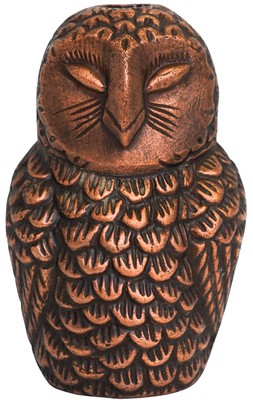 Cast Aluminium Owl Candle Holder Antique Copper &pound;34.99