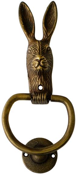Cast Iron Hare Door Knocker Antique Brass &pound;44.99