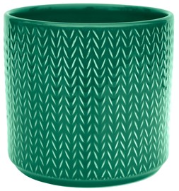 Chevron Emerald Planter H17cm D19cm &pound;16.99