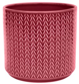 Chevron Ruby Planter H15cm D15cm &pound;13.99