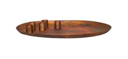 Copper Oval Centrepiece Metal With 5 Magnetic Candle Holders &pound;59.99
