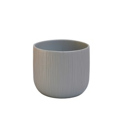 CYCLAMEN PLANTER GREY 15CM £.99