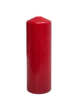 FESTIVE RED PILLAR CANDLES 6X18CM £7.99