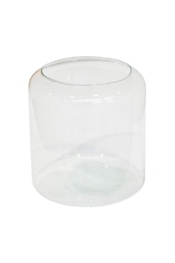Glass Hurricane Lantern With Sand H31cm D23cm &pound;34.99