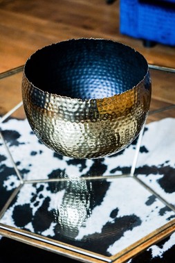 Hammered Bowl Gold:Black 30cm &pound;59.99