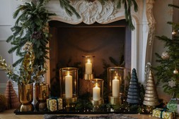 Hampton Hurricane Lantern In Antique Brass H40Cm W24Cm &pound;69.99 2