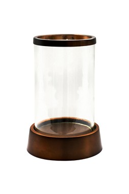HAMPTON HURRICANE LANTERN IN COPPER H40CM W24CM £69.99