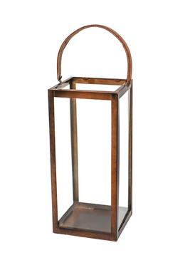 HAMPTON TALL LANTERN IN COPPER H60CM W25CM &pound;89.99 (HLC60)