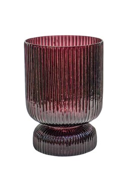 JEWELS TIERED VASE RUBY H22CM D15CM £24.99