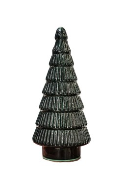 JUNIPER EVERGREEN GLASS TREE H41CM £44.99
