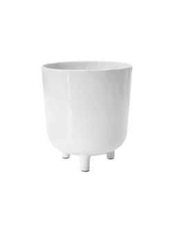 Lecce White Speckled Planter H19cm D16cm &pound;29.99