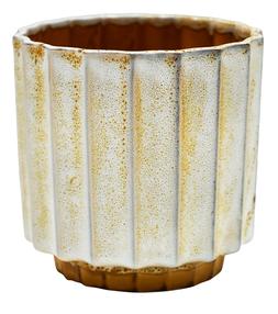 Lugano Scalloped Mustard Reactive Planter H13cm D13cm &pound;12.99, H16cm D16cm &pound;17.99