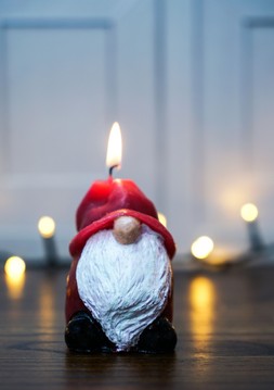 Mini Gnome Ruby And Noir Assorted Candles, 12 Pack &pound;6.99