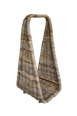Natural Rattan Tall Log Storage H90cm W35cm £139.99