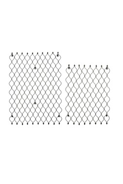 OUTDOOR HONEYCOMB TRELLIS H100CM W78CM