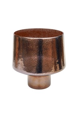 Opulent Curved Metallic Bronze Planter H20cm W20cm £19.99