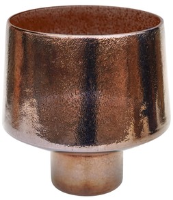Opulent Curved Metallic Bronze Planter H20cm W20cm &pound;27.99
