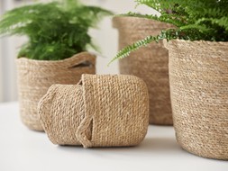 Otto Natural Woven Lined Basket &pound;13.99 1