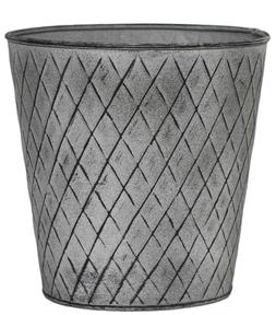 OUTDOOR CHATSWORTH ZINC PLANTER H26CM W26CM &pound;29.99