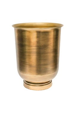 OUTDOOR HAMPTON ANTIQUE BRASS METAL URN H40CM W31.5CM 79.99 (OHABRMU22)