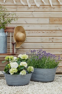 OUTDOOR MATLOCK OVAL PLANTER H28CM W48.50CM &pound;39.99 & OUTDOOR MATLOCK OVAL PLANTER H34CM W58.50CM &pound;49.99