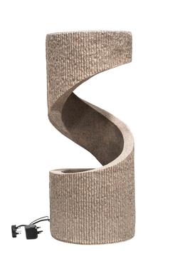 OUTDOOR SPIRAL WATERFEATURE SANDSTONE H82CM W35CM &pound;399.99 (OSWFS)