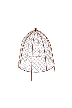OUTDOOR WIRE NETTED PLANT PROTECTOR BRONZE H48CM W36CM
