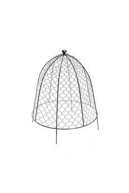 OUTDOOR WIRE NETTED PLANT PROTECTOR ZINC H48CM W36CM