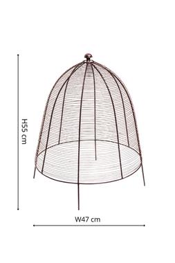 OUTDOOR WIRED PLANT PROTECTOR BRONZE H55CM W47CM