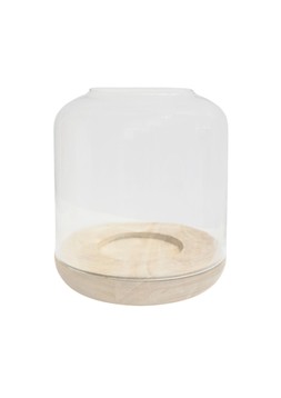 Padstow Whitewash Rounded Lantern H28.5cm D21cm £49.99