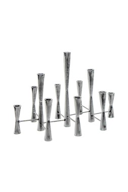 Parker 11 Piece Silver Candle Centrepiece H35cm W52cm £89.99