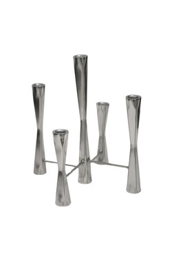 Parker 5 Piece Silver Candle Centerpiece &pound;59.99