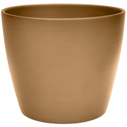 Poinsettia Planter Brushed Gold H14cm D15cm £6.99