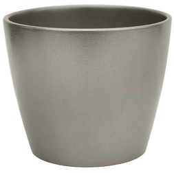 Poinsettia Planter Silver H16cm D19cm £12.99