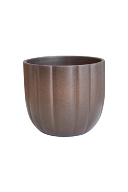 Pumpkin Planter Matte Bronze H12cm D14cm £5.99