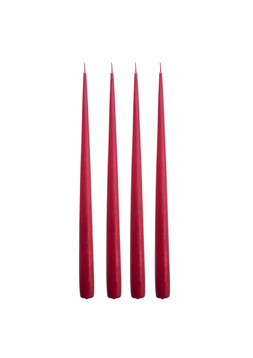 Red Taper Candles 4 Pack £11.99