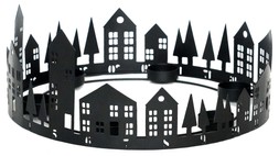 Round Advent Tealight Centrepiece Metal Black &pound;59.99