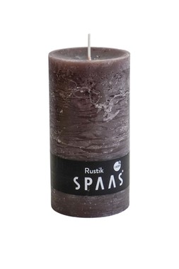 RUSTIC PILLAR CANDLE TAUPE 70:130 £9.99