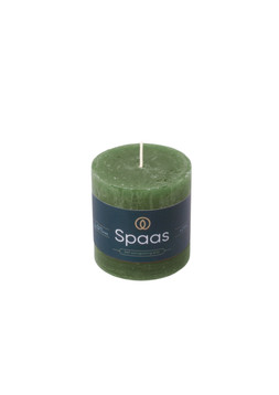 RUSTIC UNSCENTED PILLAR CANDLE 70:70 DARK GREEN £4.99
