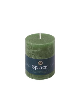 RUSTIC UNSCENTED PILLAR CANDLE 70:95 DARK GREEN £6.99