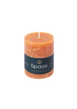 RUSTIC UNSCENTED PILLAR CANDLE 70:95 ORANGE £6.99