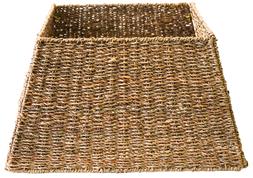 Seagrass Artisanal Handwoven Foldable Square Tree Skirt &pound;44.99